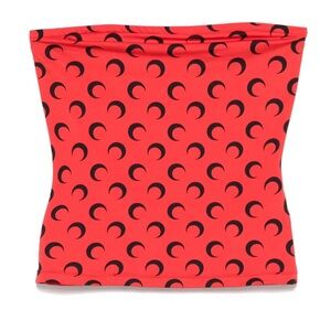 Marine Serre Pink Top with Black Crescent Design